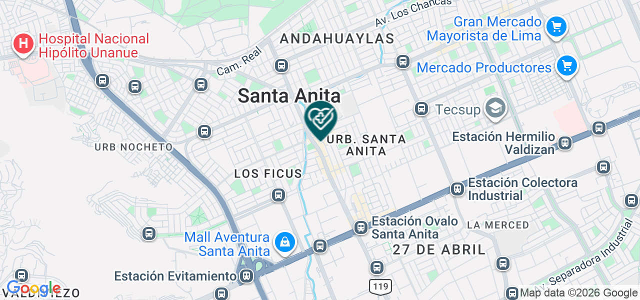 Mapa de Consultorios Medicos T&s