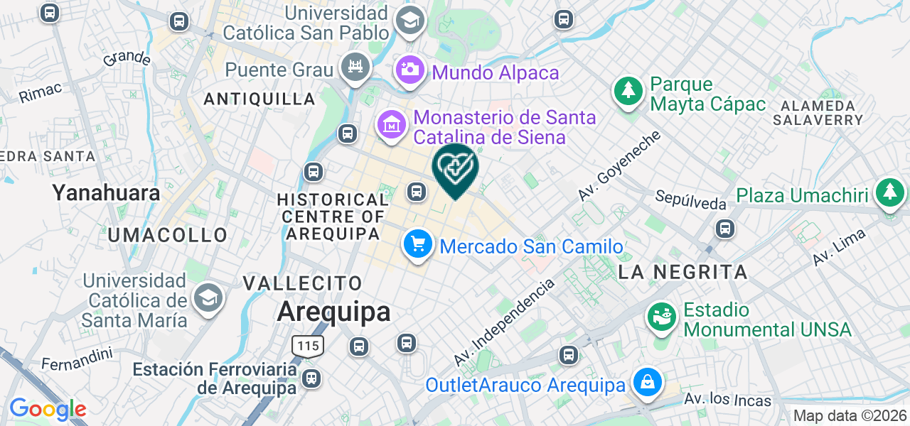 Mapa de Consultorio Medico Especializado