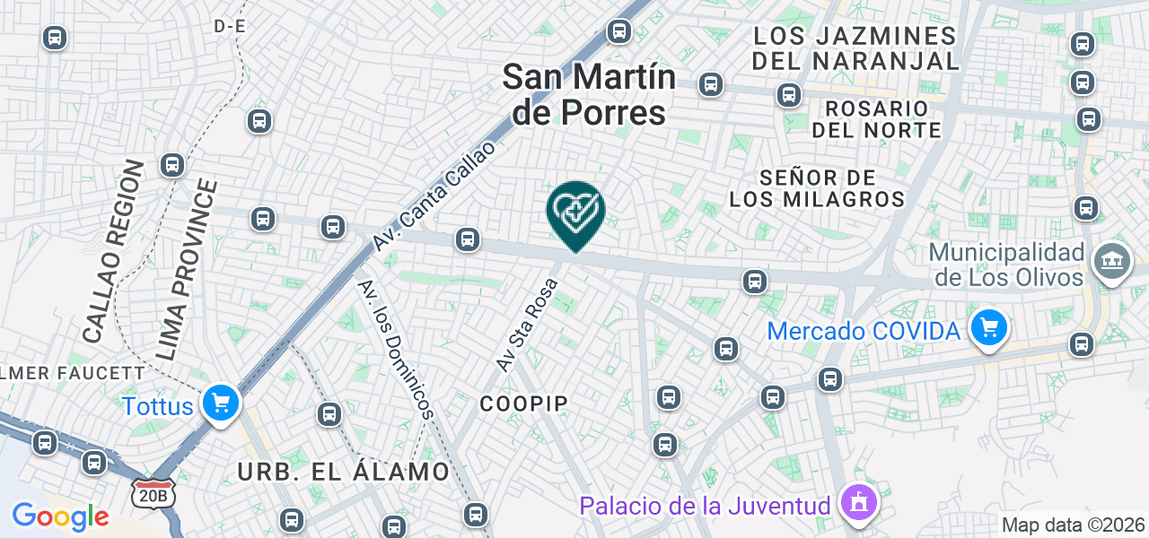 Mapa de Centro Odontologico Gold Dent S.A.C.