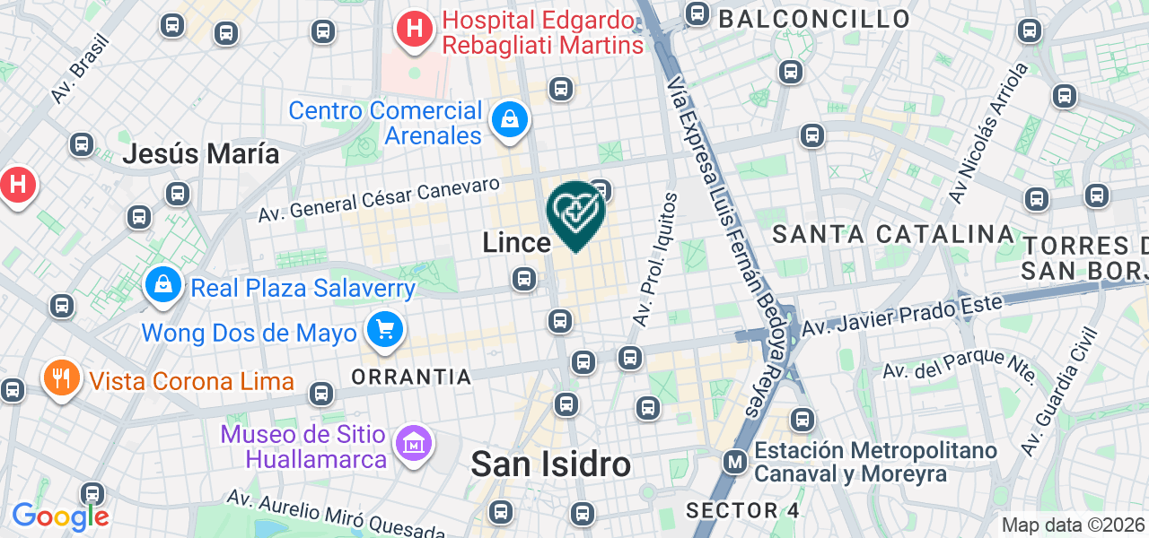 Mapa de Consultorio Dental Blue