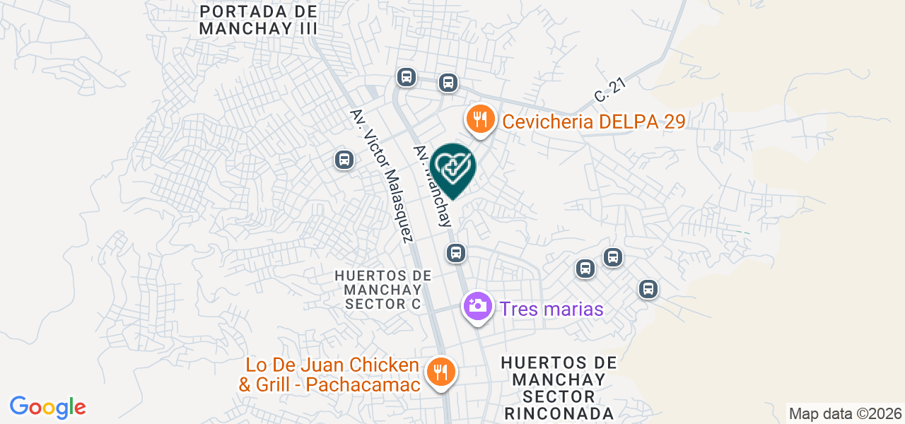 Mapa de Consultorio Medico San Martin de Porres
