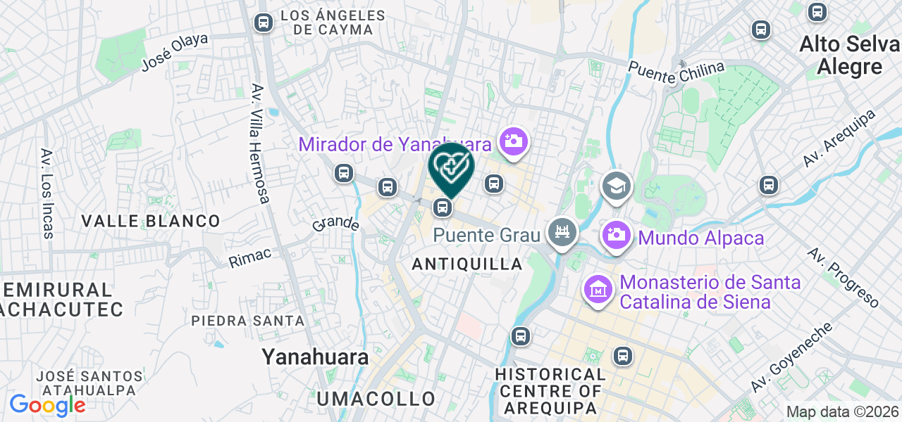 Mapa de Pulso Salud - Sede Yanahuara