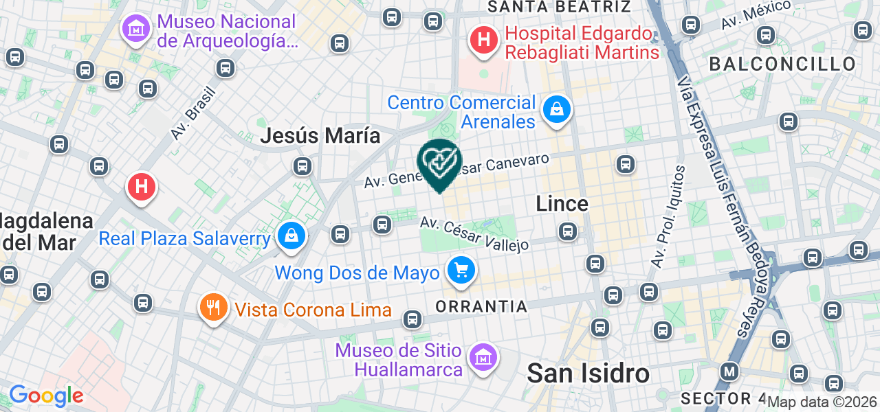 Mapa de Consultorio Odontologico Bio Sonrisa