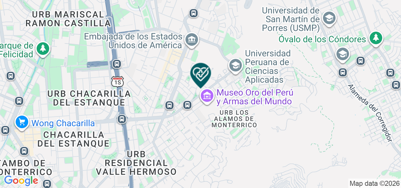 Mapa de Sonrise Sede Surco