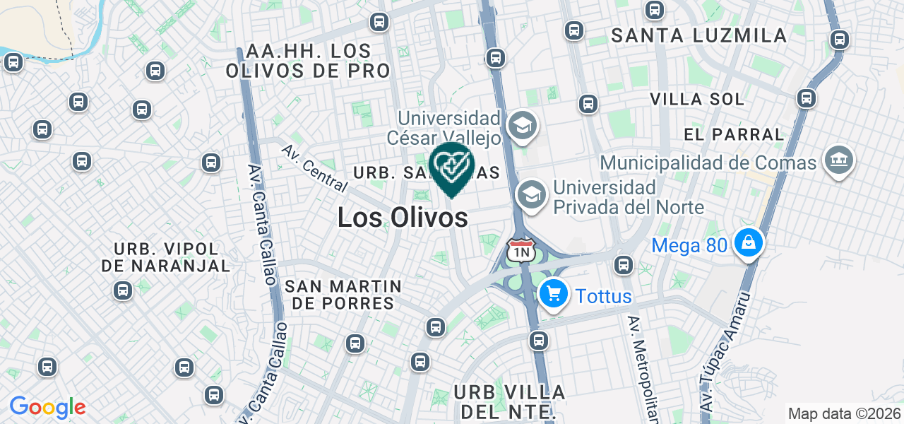 Mapa de Consultorio Odontologico Sandav