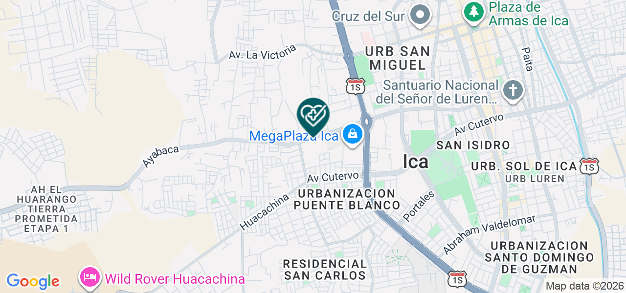 Mapa de Centro Diagnostico Precisión