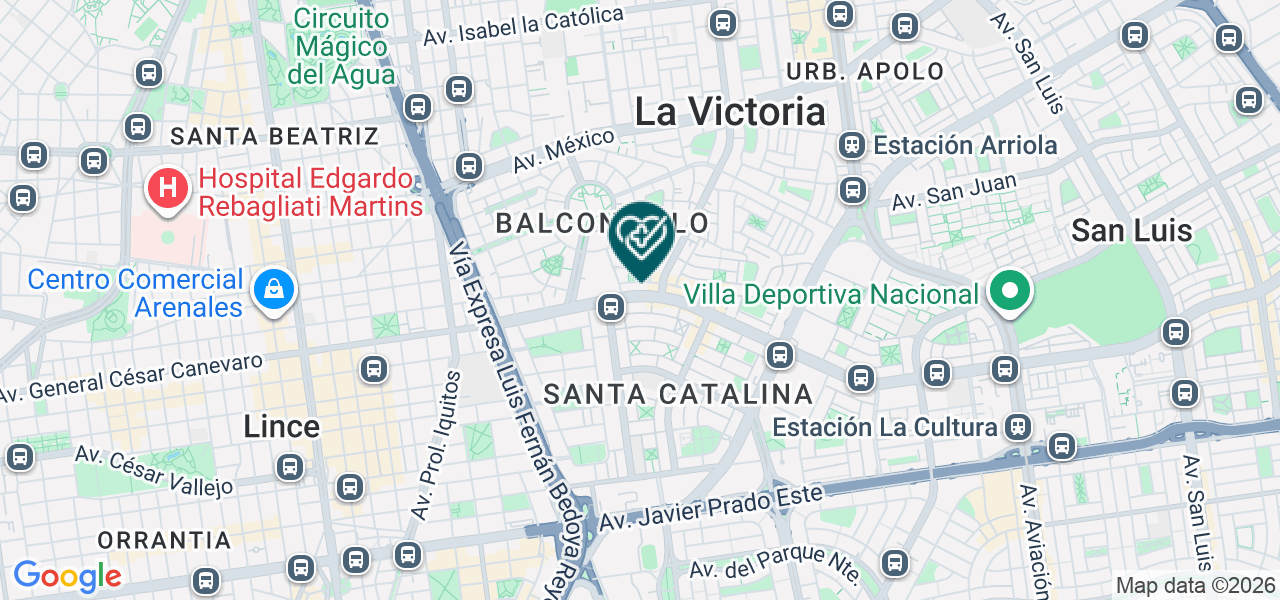 Mapa de Instituto de Salud Ocupacional EIRL - Insad