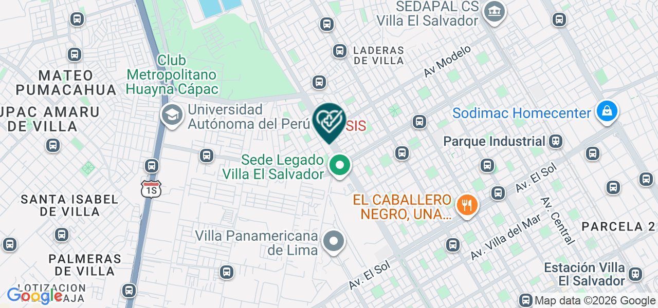 Mapa de Policlinico Fuerza & Salud
