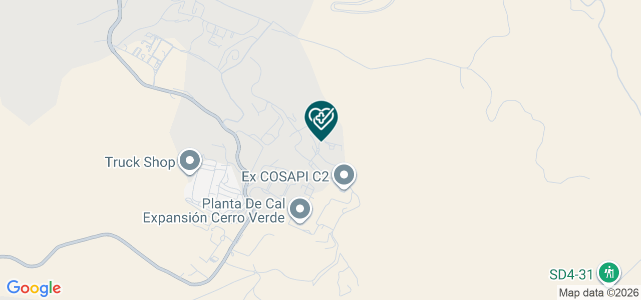 Mapa de Servicio Medico Lay Down