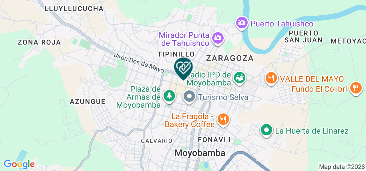 Mapa de Optica Vision Central
