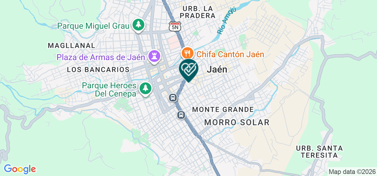 Mapa de Centro Medico Salud & Vial Jaen