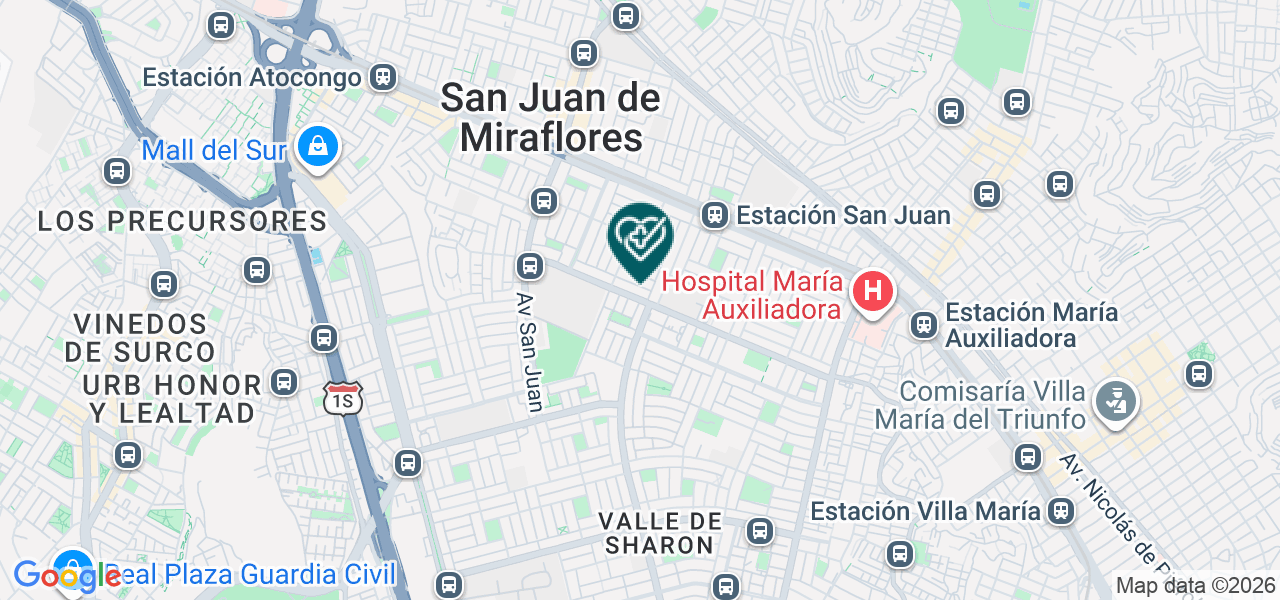 Mapa de Laboratorio Clinico Safety Lab EIRL