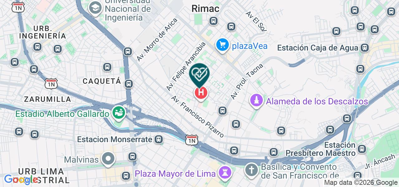 Mapa de Consultorios Medicos las Gardenias