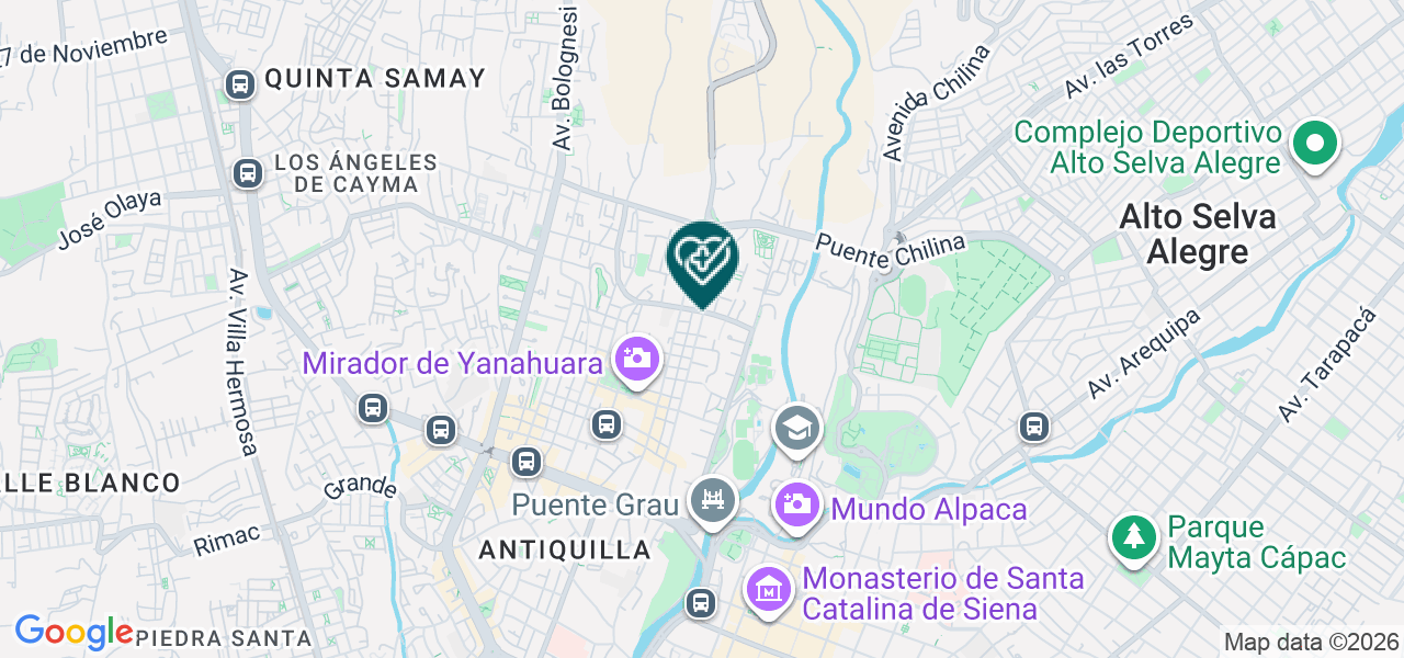 Mapa de Policlinico Misti