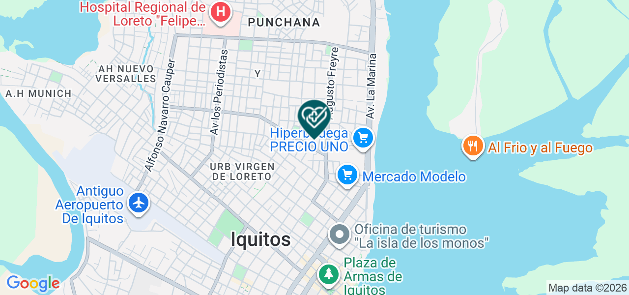 Mapa de Consultorio Odontologico Orthoface E.I.R.L