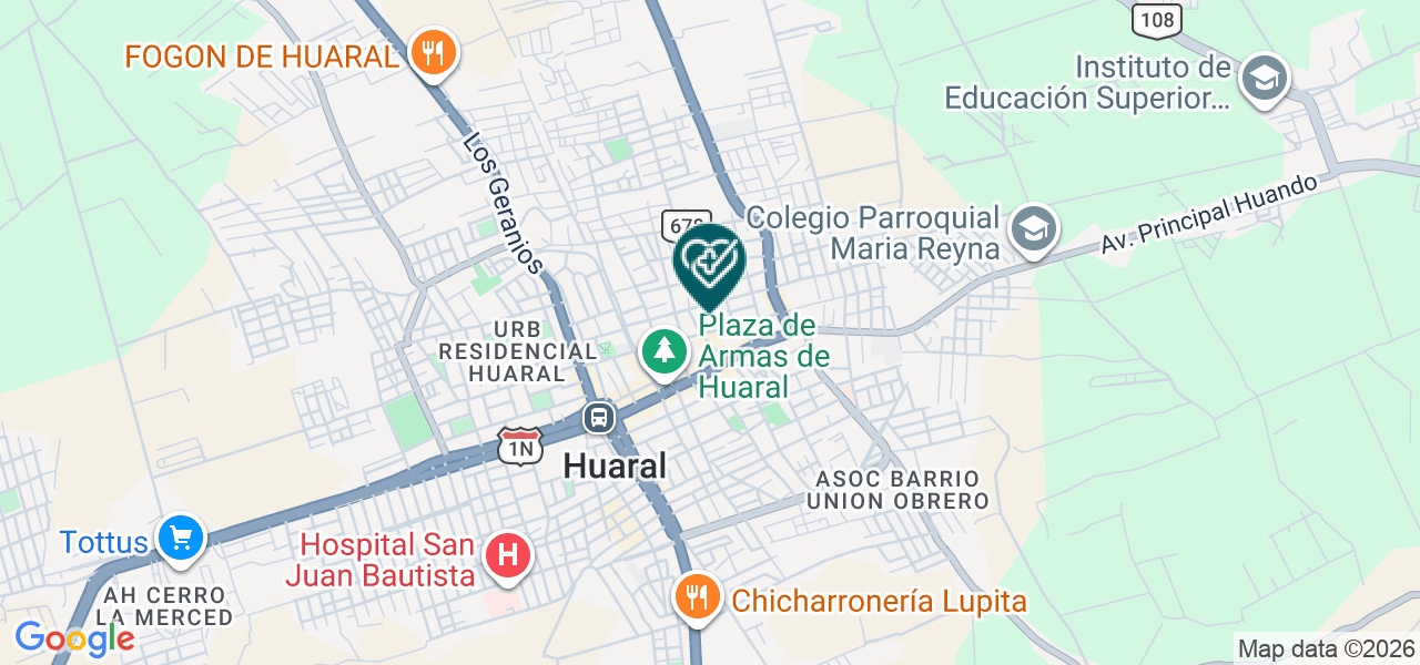 Mapa de Serlab Huaral