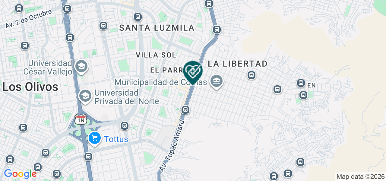 Mapa de Miodent