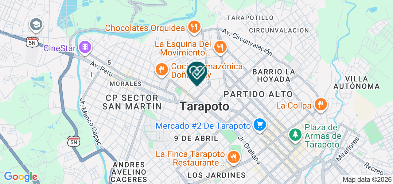 Mapa de Clinica Rodriguez y Especialistas