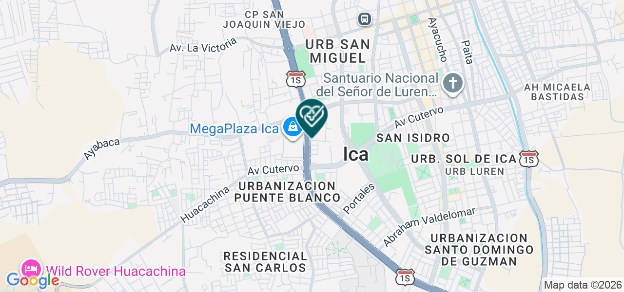 Mapa de Centro Ginecologico y de Medicina Fetal