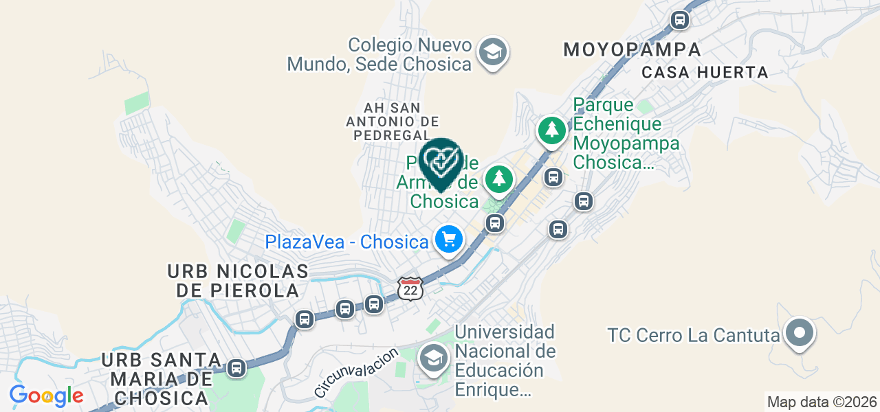 Mapa de Centro de Diagnostico por Imagenes San Jose