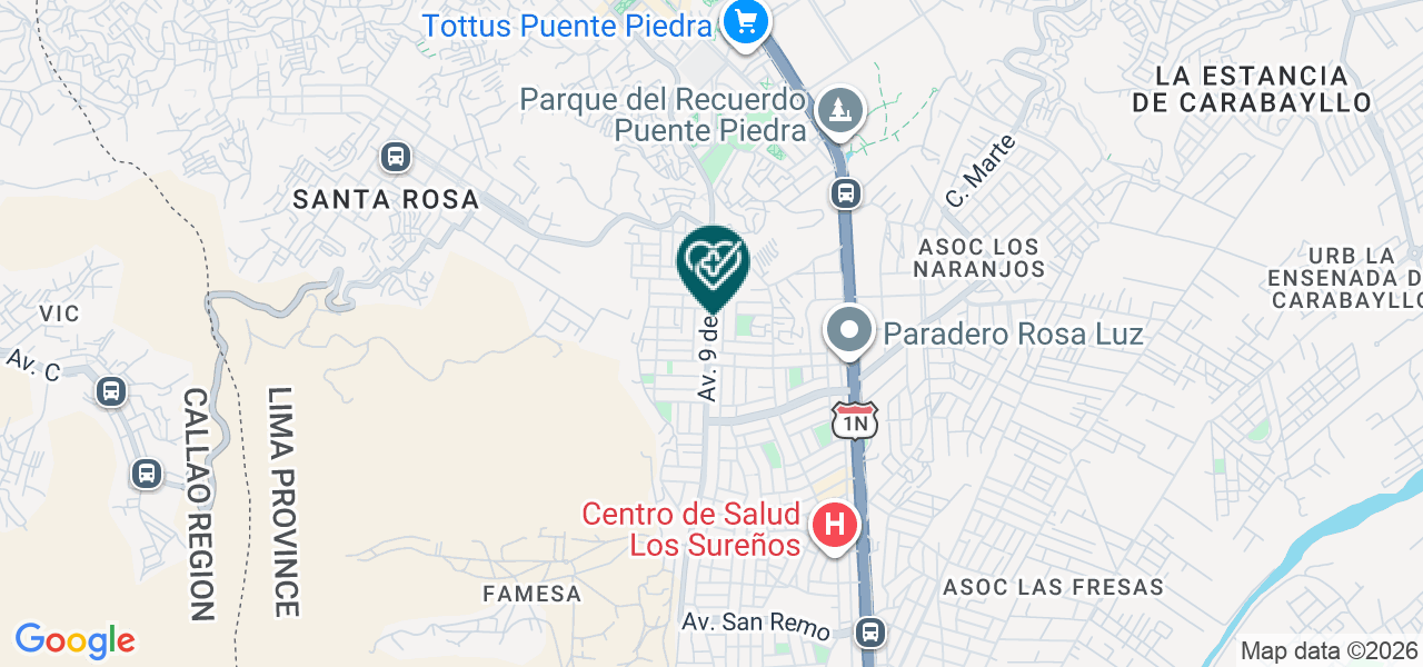 Mapa de Saludperú