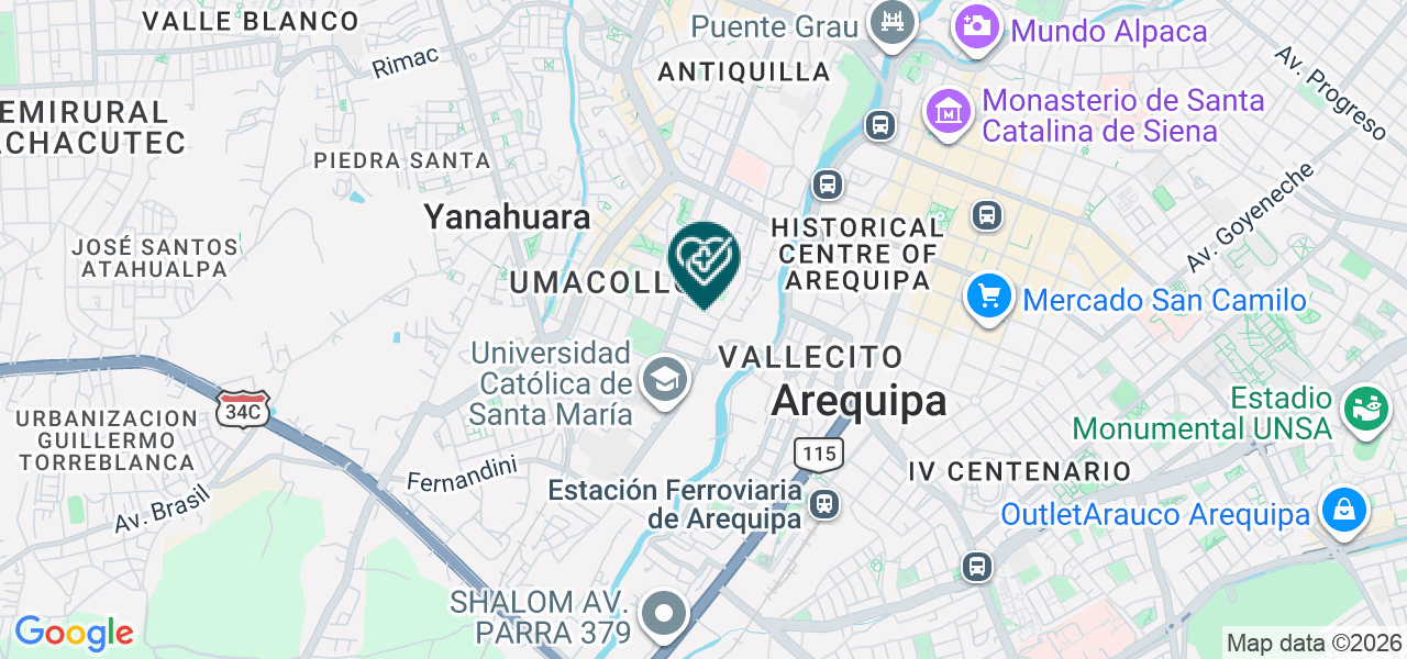 Mapa de Clinica Sermedial