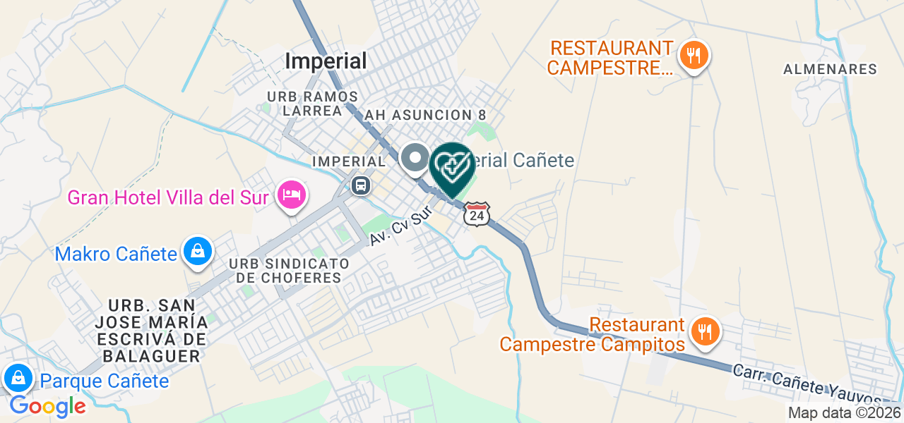 Mapa de Dental Barrientos & de la Cruz