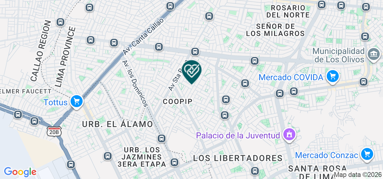 Mapa de Policlinico Belen SAC