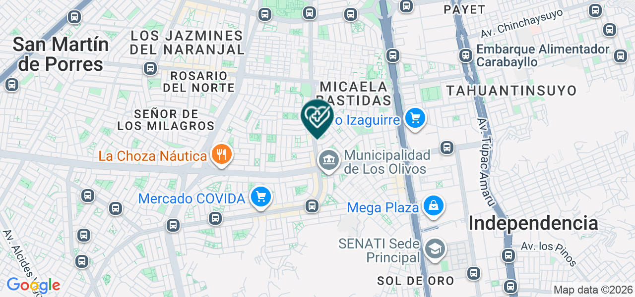 Mapa de Medical Oxxo
