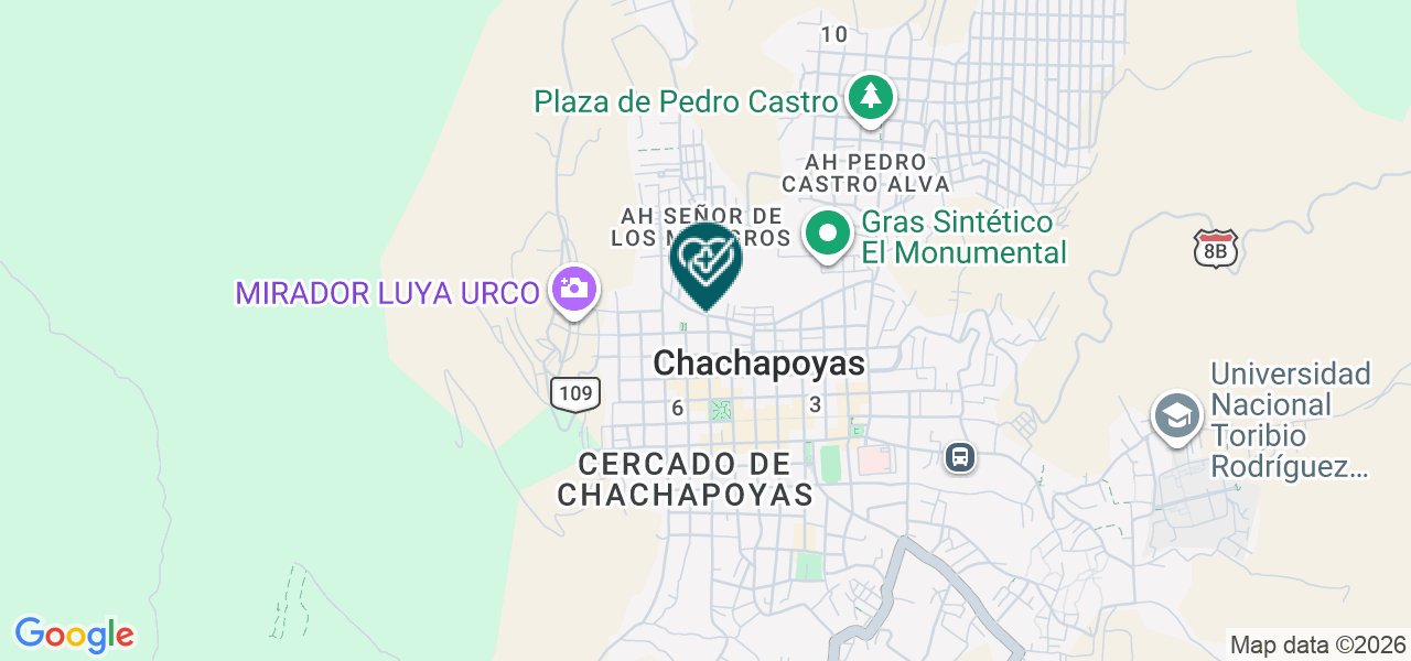 Mapa de Podología Sana Pies