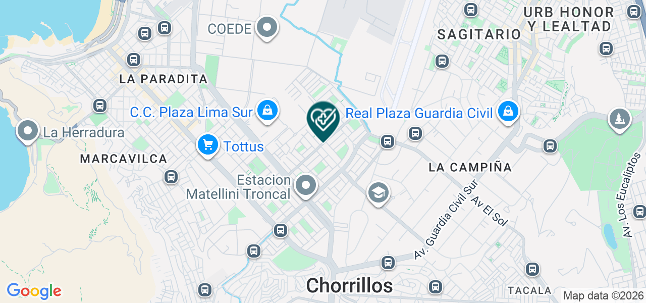Mapa de Consultorio Odontologico Dental Fashión