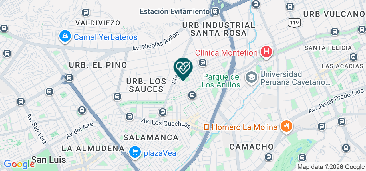 Mapa de Policlinico Elicar