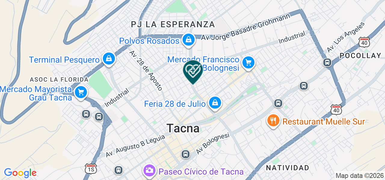 Mapa de Consultorio Odontologico Arequipa