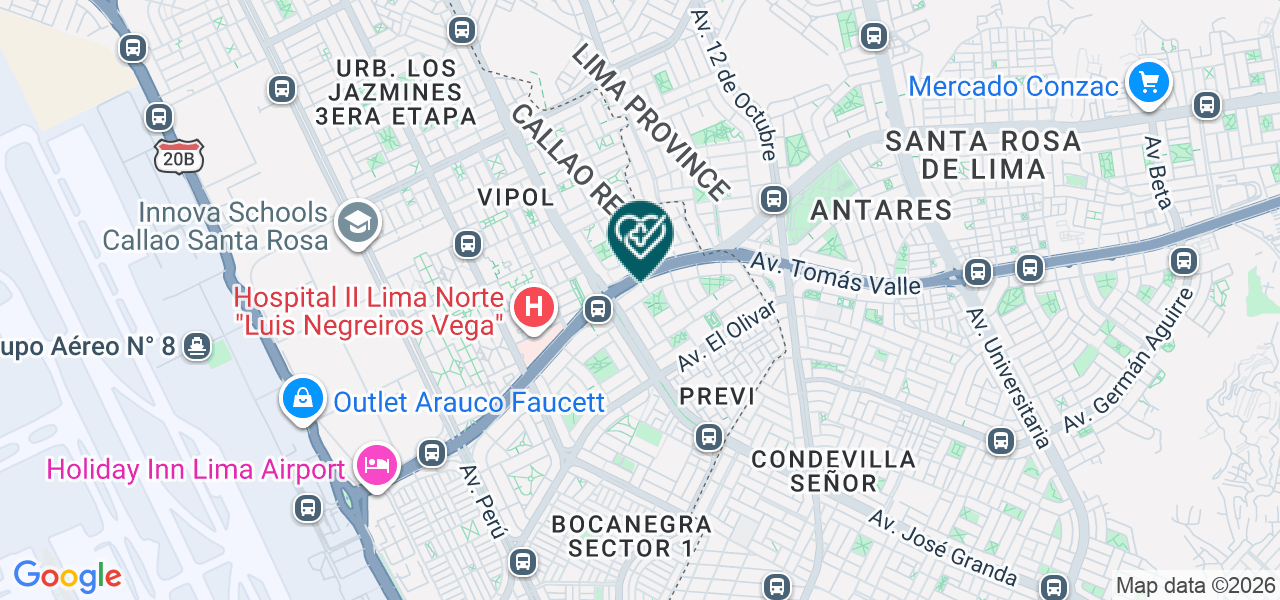 Mapa de Mi Dentista Perú