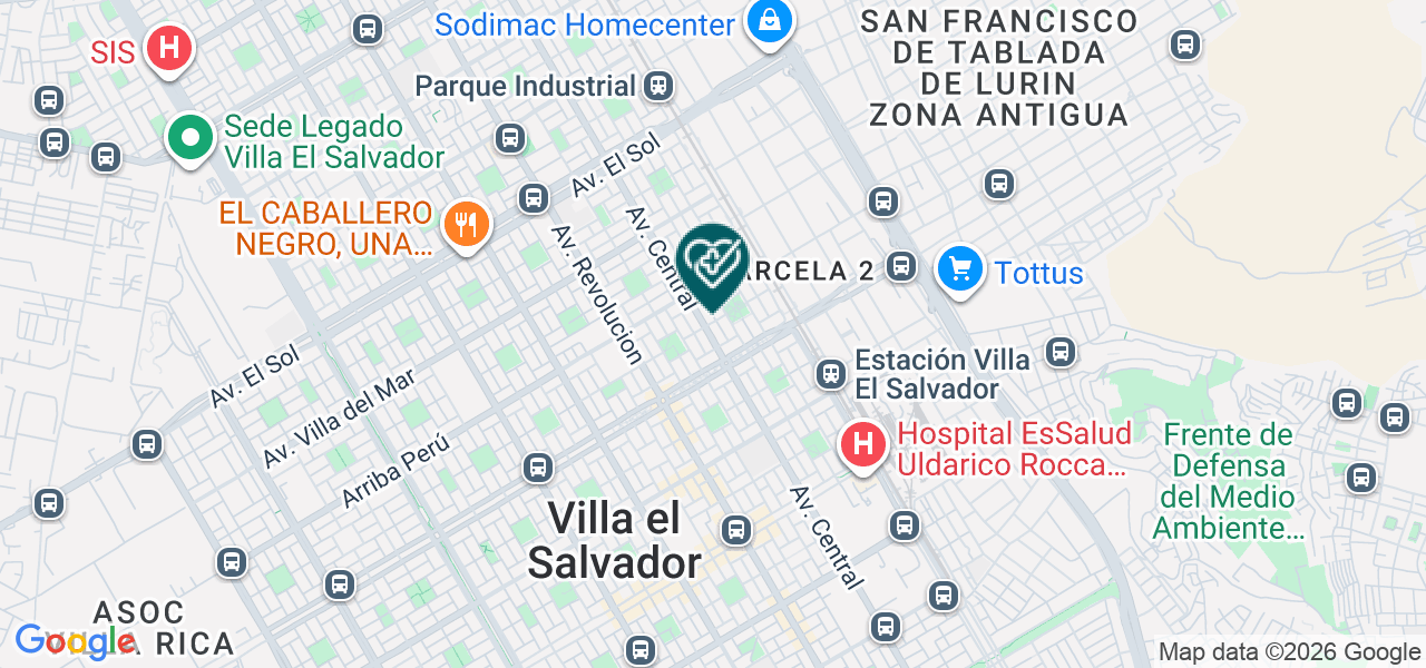 Mapa de Multident Villa el Salvador