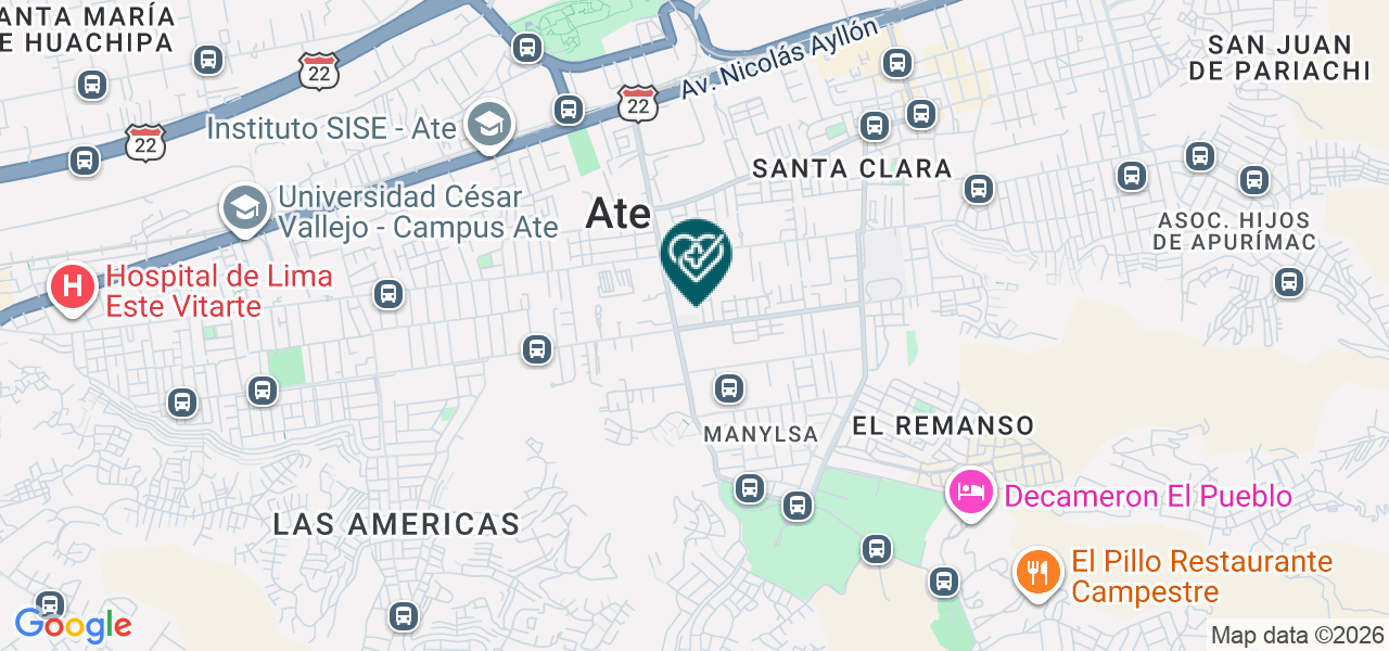 Mapa de Centro de Terapia Física y Rehabilitación Elizabeth Pial
