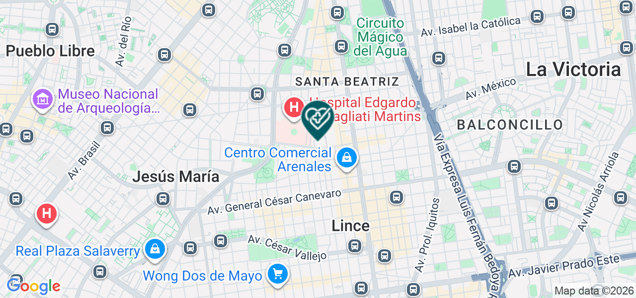 Mapa de Glicy Medic Clinic