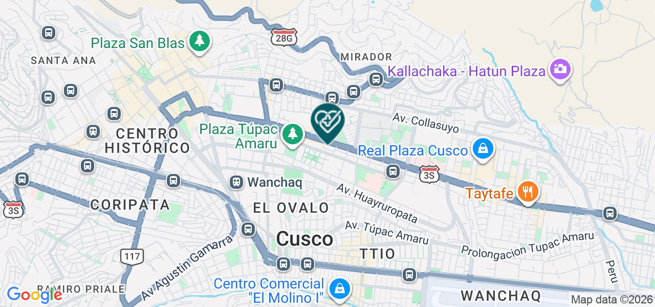 Mapa de Virgen del Transito SAC