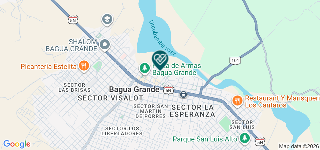 Mapa de Servimedic Vidal E.I.R.L