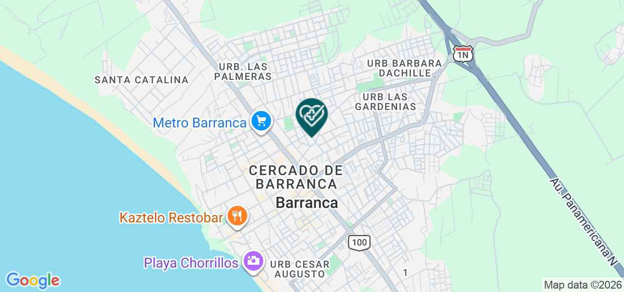 Mapa de Policlinico Mi Salud