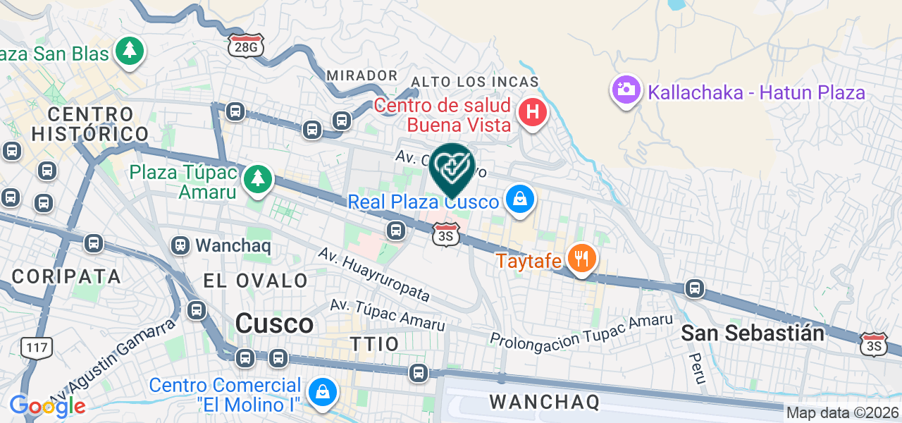 Mapa de Corporacion Corazon de Jesus Servicios Medicos E.I.R.L