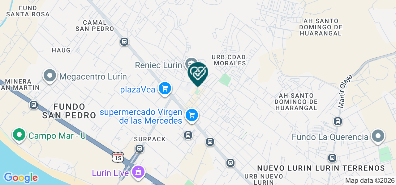 Mapa de Odonthosur Lurín