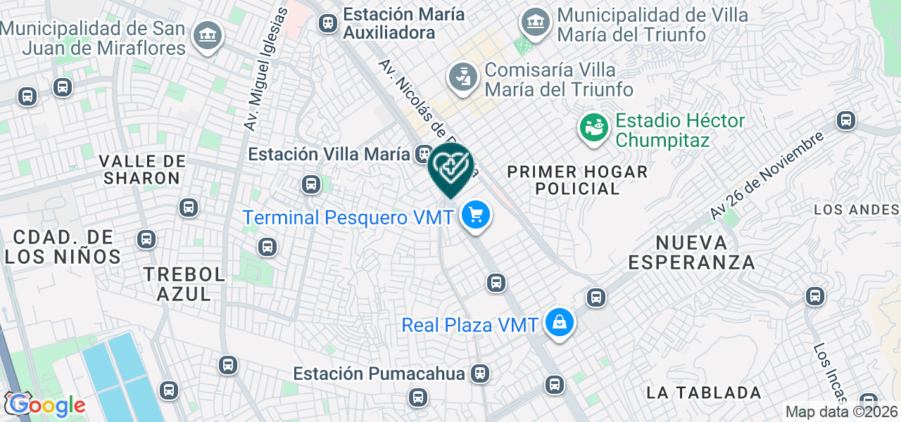 Mapa de Odontoplus Vmt