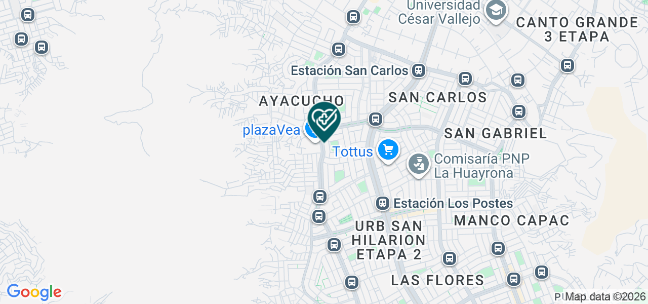 Mapa de Consultorio Trauma Center