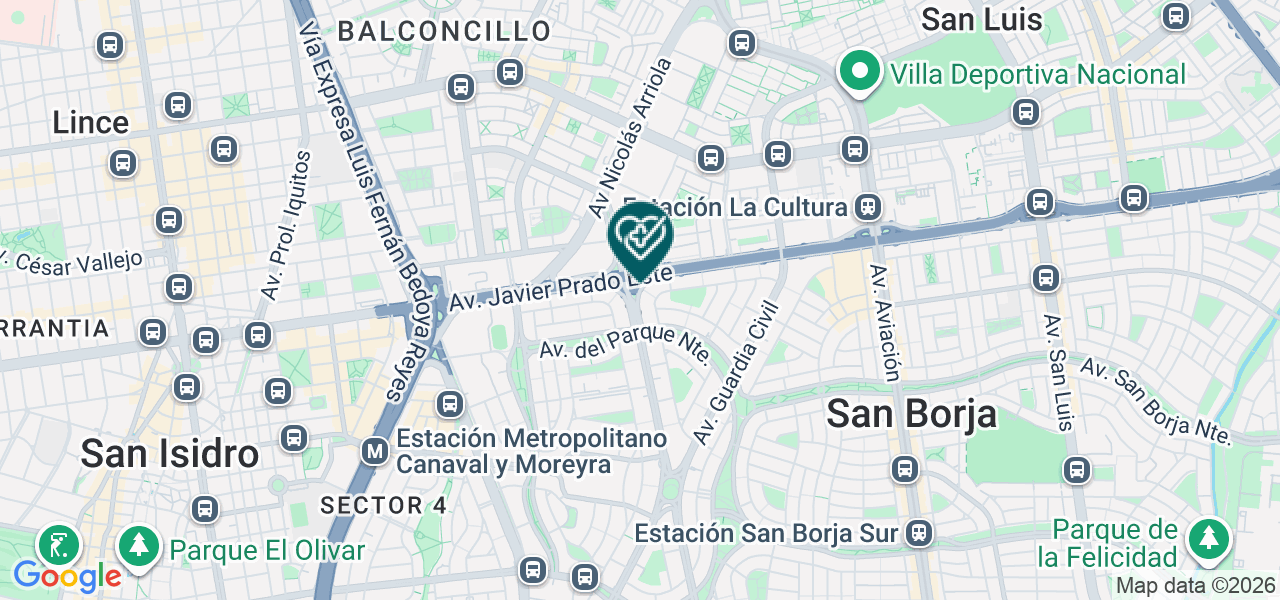 Mapa de Consultorio Odontológico Especializado Rafael Vilchez