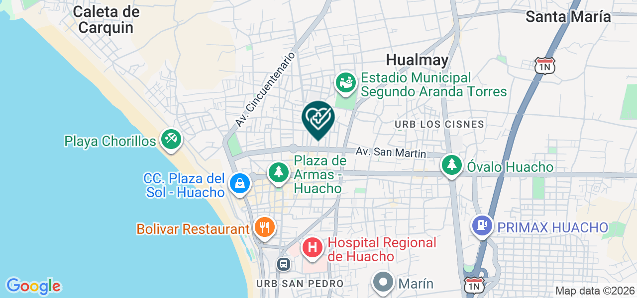Mapa de Centro Medico Jkm