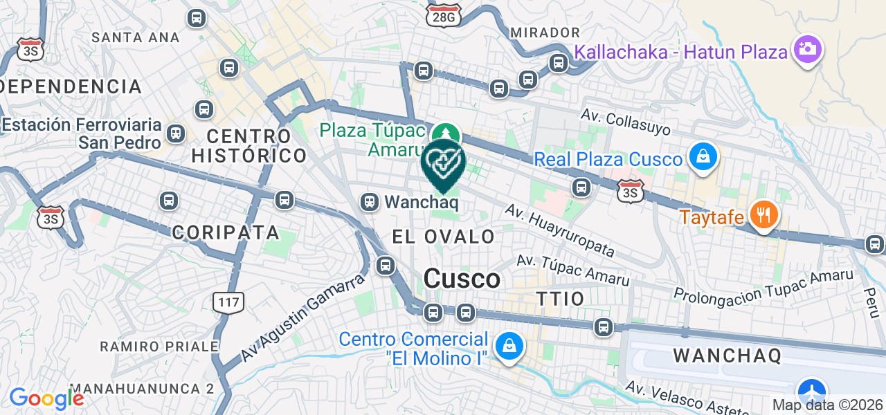 Mapa de Munaywasi Servicios Generales de Salud S.A.C