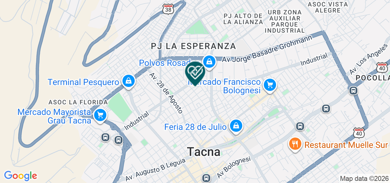 Mapa de Consultorio Obstetrico Vidafem