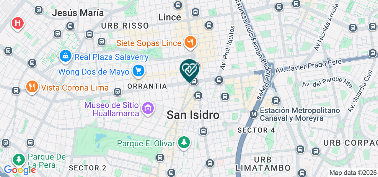 Mapa de Consultorio Arteaga y Oviedo