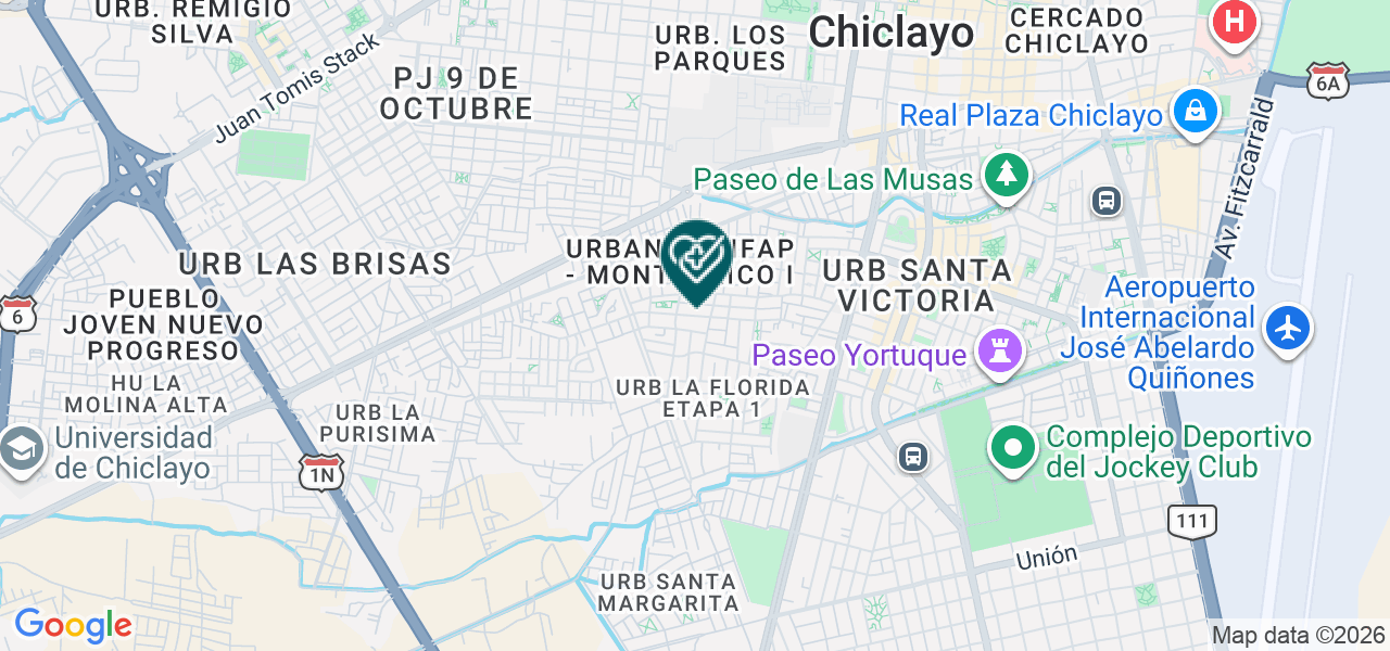 Mapa de Centro Odontológico la Torre